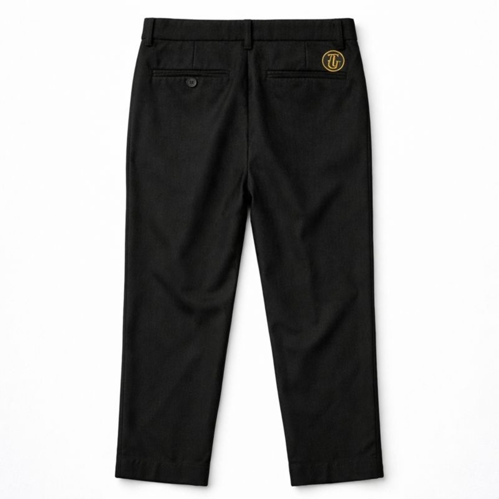 Golf Black Straight Leg Pants | Size 34 | Streetwear Tailored Fit - Picture 2 of 2